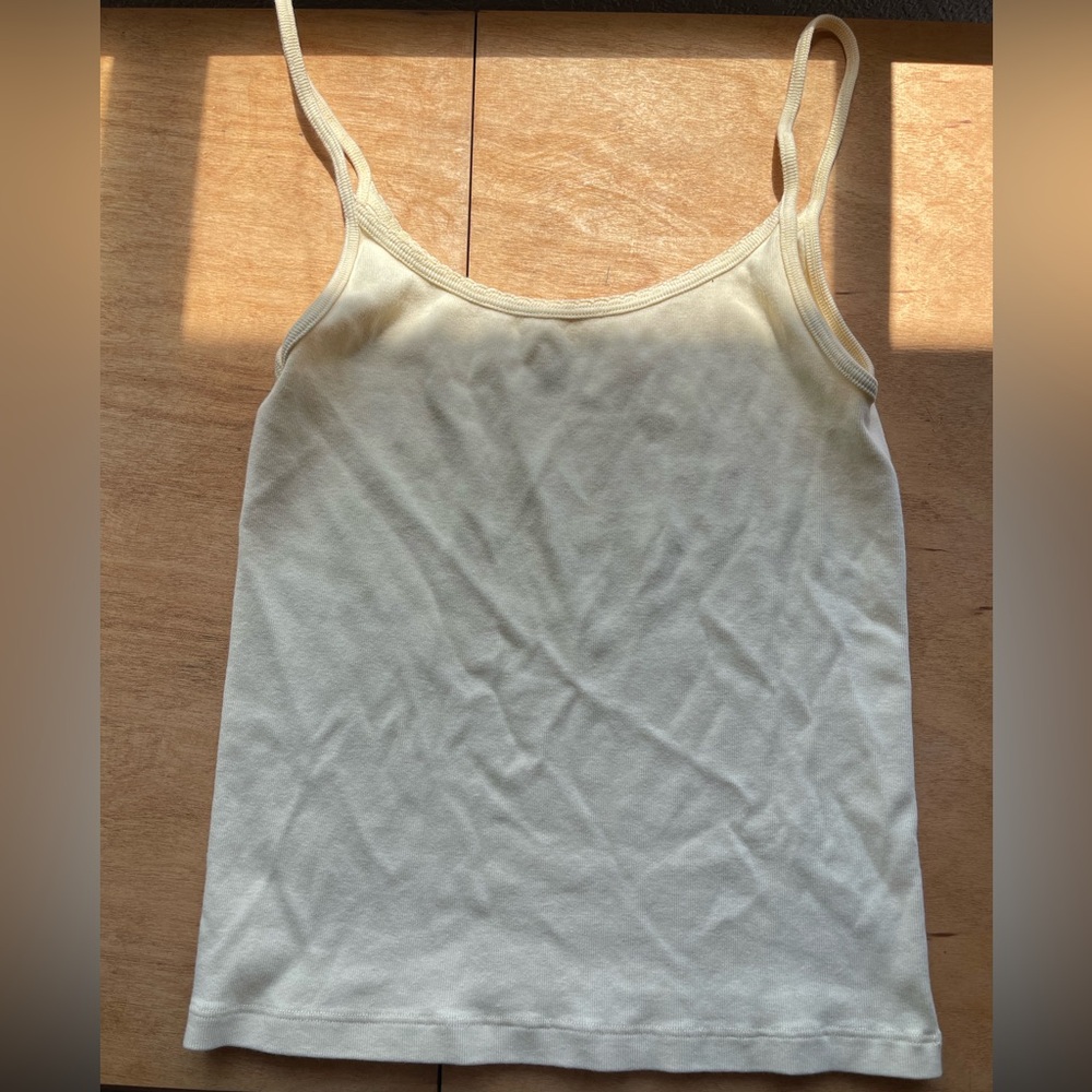 Brandy Melville Light Yellow Tank Top